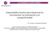 Capacidades locales para impulsar la vinculación, la innovación y la … · 2018. 4. 23. · Capacidades locales para impulsar la vinculación, la innovación y la competitividad