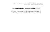 Boletín Histórico · 2020. 3. 24. · No. 25 - Noviembre de 2019 - ISSN: 2500-8153 Envigado, Antioquia, Colombia Boletín Histórico Centro de Historia de Envigado “José Manuel