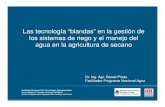 Las tecnología “blandas” en la gestión de los sistemas de ...webiica.iica.ac.cr/ministerial/argentina2013/... · tecnologÍas blandas mantenimiento operaciÓn diseÑo diseÑo