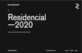 01 Residencial —2020 · Residencial —2020 01  estudio@rccarquitectos.com Instagram Facebook Linkedin PRESENTACIÓN DE SERVICIOS DE ARQUITECTURA