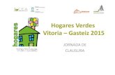 Hogares Verdes Vitoria –Gasteiz 2015 · 2019. 5. 6. · 1 energía 2 residu os 3 Jardinería y horticultura 4 agua Confirmación de asistencia previa al taller 5 Consumo Responsable