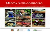Biota ColomBiana - CDA · Biota Colombiana es una revista científica, periódica-semestral, arbitrada mínimo por dos evaluadores externos y uno interno, que publica artículos originales