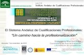 El Sistema Andaluz de Cualificaciones Profesionales · El Sistema Andaluz de Cualificaciones Profesionales: “Un camino hacia la profesionalización” Granada, 7 de noviembre de