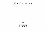 Prismas - unq.edu.ar · 2015. 12. 18. · de Samuel Glusberg, por Fernando Diego Rodríguez. El 10 de noviembre pasado murió en París quien fuera uno de los más im-portantes propulsores