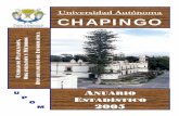Universidad Autónoma CHAPINGOupom.chapingo.mx/Descargas/ae/anuario_2005.pdfII Página Eficiencia terminal en el nivel medio superior del género femenino por programa . . . . . .