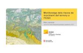 Monitoratge dels riscos de moviment del terreny a l'ICGC · Gestió del risc geològic a ICGC 5 La mitigació del risc La gestió dels risc, en pro de la seva mitigació és una labor