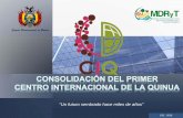 Estado Plurinacional de Bolivia - Quinoa Conference · 2016. 12. 28. · integral, la recuperación de saberes ancestrales e innovación tecnológica y colaborativa de los países