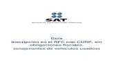 Guía Inscripción en el RFC con CURP, sin obligaciones fiscales. … · 2014. 12. 4. · Servicio de Administración Tributaria │Av. Hidalgo, núm. 77, col. Guerrero, delegación