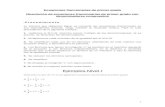 Ecuaciones fraccionarias de primer grado · Web viewEcuaciones fraccionarias de primer grado Resolución de ecuaciones fraccionarias de primer grado con denominadores compuestos P