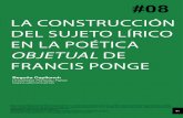 LA CONSTRUCCIÓN DEL SUJETO LÍRICO EN LA POÉTICA … · La construcción del sujeto lírico en la poética objetual 0. Introducción de Francis Ponge - Begoña Capllonch 452ºF.