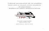 Acusaciones Audiencia sobre América latinatpp.cdhal.org/wp-content/uploads/Accusacion-TPP-esp... · 2018. 1. 31. · En función de las fuentes consultadas por el grupo el Grupo