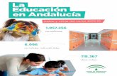 La Educación en Andalucía · 2015. 9. 8. · para este curso: 2.324. Comedor escolar: > El servicio se presta en 1.886 centros. > Más de 180.000 niños y niñas comerán diariamente.