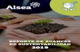REPORTE DE AVANCES DE SUSTENTABILIDAD 2019 · 2020. 9. 10. · 6 Resumen de Sustentabilidad Resumen de Sustentabilidad7 Geográfico Huella geográfica Alsea 3.1. Alsea en números