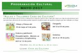 “AULAS Y TALLERES CASA DE CULTURA - Collado Villalba · En el 35 aniversario de los cursos y talleres de la Casa de Cultura como cada año reserva su sala de exposiciones para que
