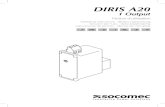 1 4 DIRIS A20 - Ref.: 536037 B DIRIS A20 - 1 Output kWh - kvarh Au moment de la r£©ception du colis