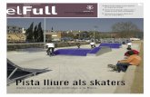 Pista lliure als skatersPista lliure als skaters Alella estrena un parc de patinatge a la Riera. 4 BUTLLETÍ D’INFORMACIÓ MUNICIPAL AJUNTAMENT D’ALELLA Nº249 ABRIL 2009 5 9 Alella