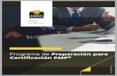 Programa de Preparación para Certificación PMP®...2018/11/27  · y la PUCP, certificado PMP® (Project Management Professional) desde el año 2,005. Estudios de Mega-Proyectos