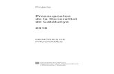 Pressupostos de la Generalitat de Catalunya 2016aplicacions.economia.gencat.cat/wpres/2016/pdf/VOL_P_MEM.pdf · 2016. 5. 24. · Projecte Pressupostos de la Generalitat de Catalunya