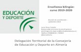Delegación Territorial de la Consejería de Educación y Deporte en … · 2019. 9. 7. · *Solicitud de centro plurilingüe (Primaria y Secundaria) y autorización de nuevas etapas