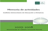 Vicerrectorado de Calidad e Innovación Docente SEPTIEMBRE 2008e-spacio.uned.es/fez/eserv/bibliuned:501038/MEMORIA_IUED_2007-2… · 1.5.1.3. Jornadas, conferencias y seminarios de