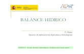 BALANCE HIDRICO · 2020. 2. 29. · BALANCE HIDRICO R. Botey Servicio de Aplicaciones Agrícolas e Hidrológicas 30/05/2013 – Jornada: Servicios meteorológicos y climáticos para