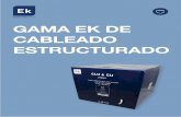 GAMA EK DE CABLEADO ESTRUCTURADO · 2019. 7. 1. · CLU 6 CCA CLU 6 CU CLU 6 CU • Cable 4 pares trenzados con cruceta • Carrete de plástico para fácil extracción • 24 AWG