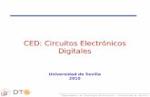 CED: Circuitos Electrónicos Digitales · la biblioteca del centro y en la librería Híspalis(frente a la Facultad de Física). • Baena et al., Problemas de circuitos y Sistemas