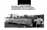 15 años sobre DDHH: “Inclusión en lo social, exclusión en ...±os-DDHH.pdf · 15 años sobre DDHH: “Inclusión en lo social, exclusión en lo político” 1997-2011 Introducción