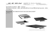 Instrução de uso Balanças de plataforma/Balanças de chãodok.kern-sohn.com/.../EOB_EOE_EOS_BOBP-BA-p-0822.pdf · 2013. 10. 9. · P . KERN EOB/EOE/EOS/BOBP . Versão 2.2 09/2008