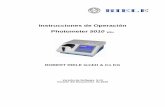 Instrucciones de Operación Photometer 5010 · Símbolo para la identificación de dispositivos eléctricos y electrónicos, según § 7 ElektroG IP XO El dispositivo no cuenta con
