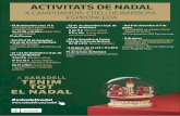 ACTIvITATS DE NADAL - SabadellDe 18 a 21 h Quinto Solidari · 4 de gener de 12 a 14 i 17 a 20 h CARTER REIAL Pl. de la Creu de Barberà ... ACTIvITATS DE NADAL A CAmpoAmoR- CREu dE