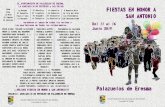 FELICES FIESTAS EN HONOR A SAN ANTONIO!!! Palazuelos de … · 2019. 6. 5. · AYUNTAMIENTO DE PALAZUELOS DE ERESMA Concejalía de Cultura ¡¡¡FELICES FIESTAS EN HONOR A SAN ANTONIO!!!
