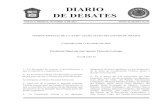 DIARIO DE DEBATES · LVIII Legislatura del Estado de México Diario de Debates Tomo XI Sesión No. 95 110 Octubre 17 de 2013 Institucional. 6.- La Secretaría solicita a los presentes