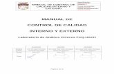 CONTROL DE CALIDAD INTERNO Y EXTERNOuniq.uach.mx/documentos/1/SGC/824dt/557a/MAN-CCIE-01.pdf · programa de control de calidad interno y externo el cual nos permite verificar que