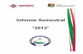 Informe Semestral *2013* - Nayarit€¦ · 5 Comisión Estatal de Conciliación y Arbitraje Médico para el Estado de Nayarit Informe Semestral *2013* Cabe recordar que los servicios