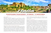 Italia - grponline.com.ar€¦ · que se incluyen: Plaza San Marco, la Basílica visita interior, Palacio Ducal, símbolo de la gloria y del poder de Venecia, sede de los Duques,