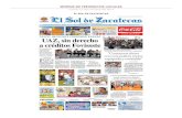 EL SOL DE ZACATECASntesis jueves... · 2018. 4. 11. · Universidad Autónoma de Zacatecas como una Universidad pública, de alto nivel académico, autónoma, crítica y democrática,