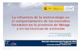 la influencia de la meteorología incendios Málaga fuegored2 · • Importante riesgo para la formación de incendios forestales cuando sopla terral: el viento sopla de tierra hacia
