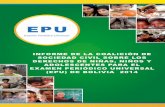 Examen Periódico Universal - UNFPA BoliviaInforme para el Examen Periódico Universal (EPU) de Bolivia 2014 3 INFORME DE LA COALICIÓN DE ORGANIZACIONES DE LA SOCIEDAD CIVIL SOBRE