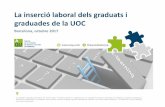 La inserció laboral dels graduats i graduades de la UOC...Dades de l’Enquesta de Població Activa (Espanya), població 25-44 anys, 1r trimestre La taxa d’ocupacióes recupera