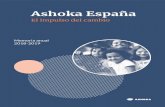 Ashoka España...Ashoka global, en números 4 Ashoka España Memoria Anual 2018-2019 Ashoka global, en números 320 Norteamérica 1.027 Latinoamérica y Caribe 575 Europa 466 África