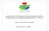 Lineamientos para el financiamiento de proyectos con ... · Específicos del PN Tortuguero y de corredores biológicos aledaños, estrategias de conservación y desarrollo locales