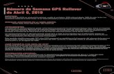 Número de Semana GPS Rollover de Abril 6, 2019...Número de Semana GPS Rollover de Abril 6, 2019 RESUMEN: El 6 de abril de 2019, se producirá la prim era «vuelta al contador» (GPS