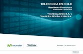 TELEFONICA EN CHILE · Internet Móvil Nuevas aplicaciones promueven uso de Internet móvil (ej. “modo mundial) Aumento ingresos de Internet Móvil: +42,3%, debido a: crecimiento