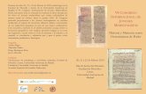 Historia y Memoria como Herramientas de Poder€¦ · “Memoria(s) urbana(s): el caso burgalés a finales de la Edad Media” 11.30-12.00: Debate 12.00-12.30: Mujeres en la Edad