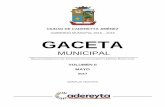 CIUDAD DE CADEREYTA JIMÉNEZcadereyta.gob.mx/.../2017/09/GACETA-MAYO-2017.pdf · Extraordinaria del 19 de Mayo del 2017.- 2 Acuerdos aprobados por el Ayuntamiento de Cadereyta Jiménez
