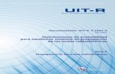 Recomendación UIT-R P.1057-5 (12/2017) – Distribuciones de probabilidad para establecer modelos de propagación de las ondas …!PDF-S.pdf · Rec. UIT-R P.1057-5 1 RECOMENDACIÓN