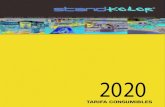 BASE AGUA - SOLVENTE - SUBLIMACIÓN - ACABADOS - VINILOS …standkolor.com/img/cms/Tarifa SK 2020.pdf · 2020. 2. 4. · Fotolito Film Photo-Film SK, 130 mc. 130 mc. Core 3” D L