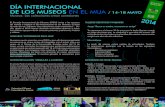 DÍA INTERNACIONAL DE LOS MUSEOS EN EL MUA / 14-18 …El Consejo Internacional de Museos (ICOM) invita a los museos del mundo a celebrar el Día Internacional de los Museos. El lema