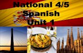 National 4/5 Spanish Unit 1 - stmodans.co.ukstmodans.co.uk/wp-content/uploads/2014/10/SPANISHUNIT1.pdf · bocadillo de queso o jamón, y también como una fruta como una manzana o